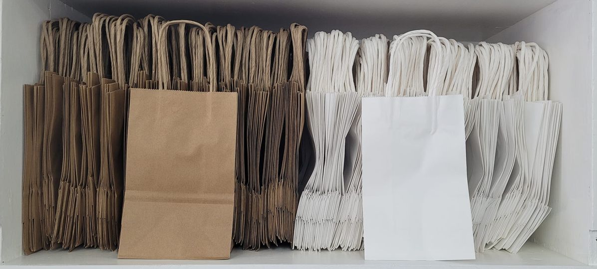 Paper Bag Pre-Order 5.5"x3.1"x8.75" OPTIONAL LABELS NOW AVAILABLE!